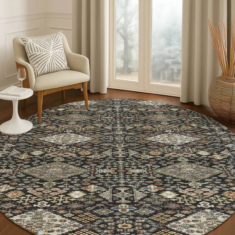 Machine Washable Indoor/ Outdoor Global Bidunga Chantille Rug