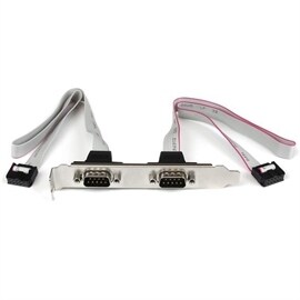 StarTech Accessory PLATE9M2P16 2Port 16incj DB9 Bracket to 10Pin Header Retail