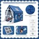 preview thumbnail 3 of 5, Kids Playhouse Large Children Indoor Play Tent w/ Cotton Mat Longer
