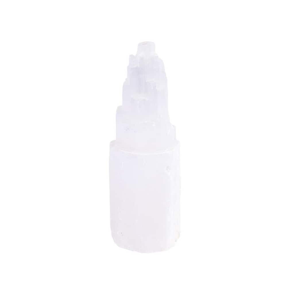 Selenite Single Tower Lamp Large