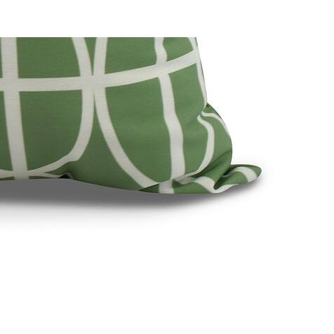 26 x 26 inch Ovals and Stripes Geometric Print Pillow