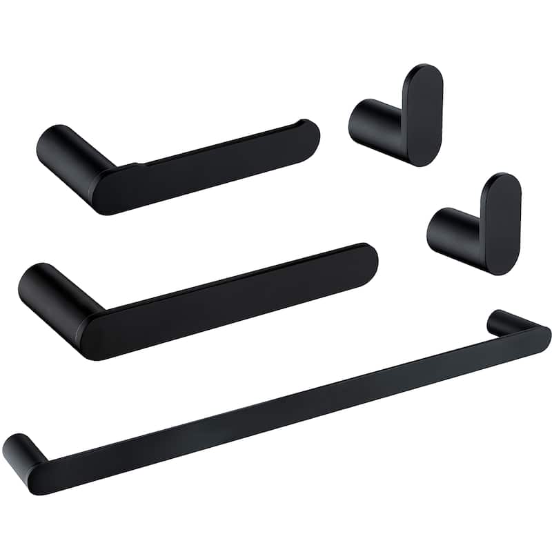 5-Piece Bathroom Hardware Set - Black