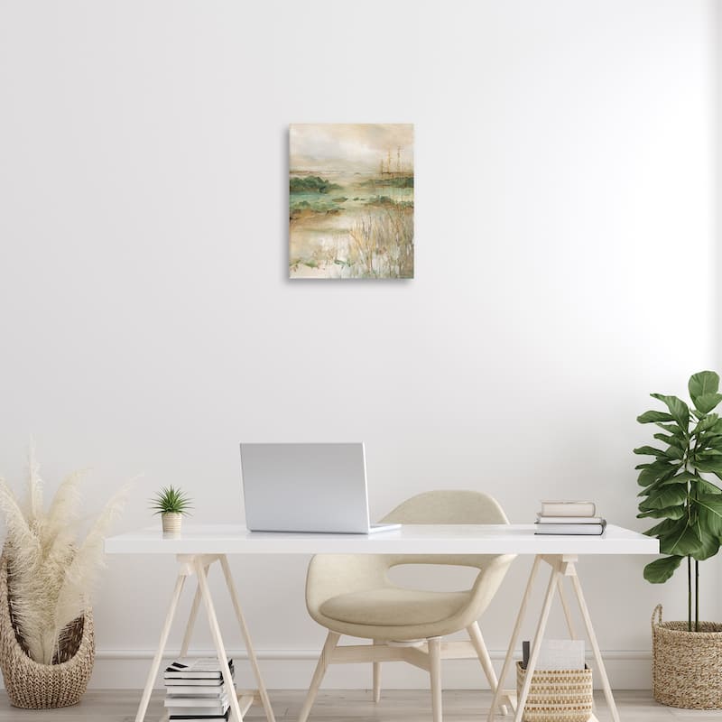 Stupell Abstract Marshland Pond Canvas Wall Art Design By Carol Robinson