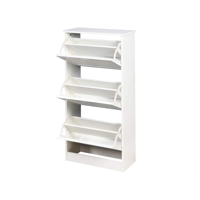 Wooden Shoe Cabinet for Entryway Storage Cabinet