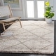 preview thumbnail 7 of 135, SAFAVIEH Hudson Shag Estella Diamond Trellis 2-inch Thick Rug 3' x 5' - Multi Ivory/Beige
