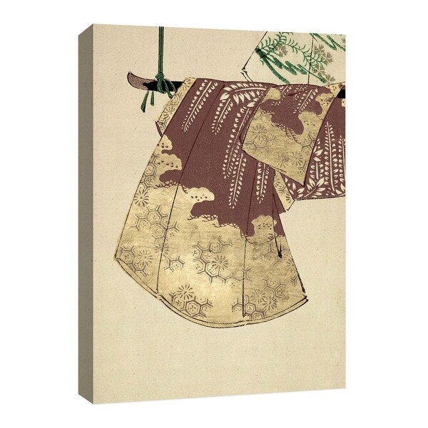 PTM Images 9-126683 PTM Canvas Collection 8" x 10" - "Gold Kimono" Giclee Japanese Art Print on Canvas