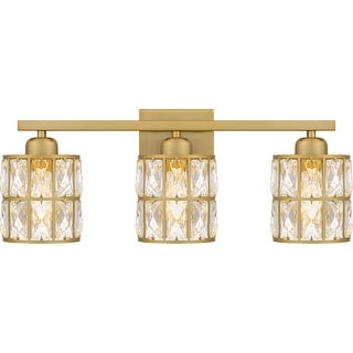 Gibson 3-Light Aged Brass Bath Light