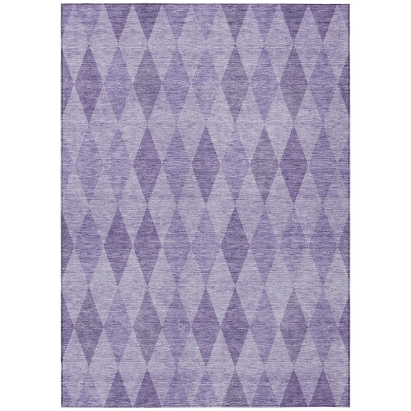 Mafi Modern Geometric Weather Resistant Blended Style Outdoor Rug