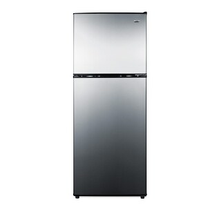 Summit 22 Inch Wide 7.1 Cu. Ft. Top Mount Refrigerator - Stainless Steel