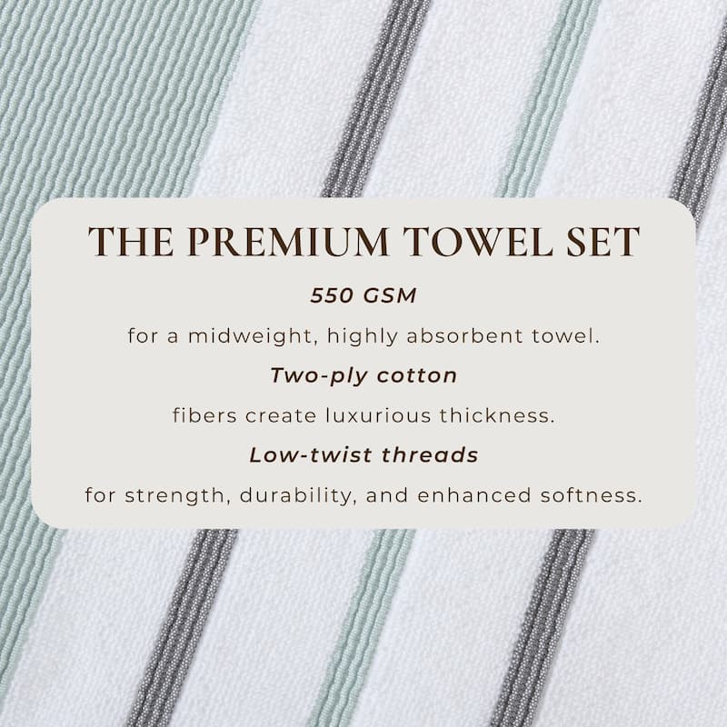 Linery & Co. Luxury Cotton Decorative Towel Set.