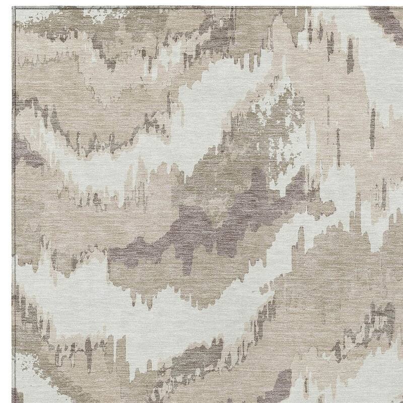HomeRoots Abstract Transitional Rectangle Outdoor Rug