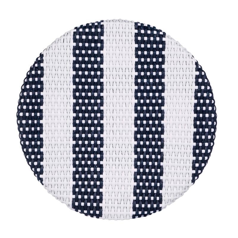 Tobias 24" Rattan Round Counter Stool