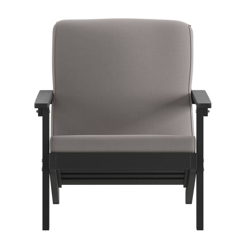 All-Weather Poly Resin Adirondack Style Chair & Cushions