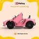 preview thumbnail 16 of 18, Licensed 12V Kids Ride-On Truck Car with Remote Control - Battery Powered Electric Vehicle Featuring 3 Speeds Pink