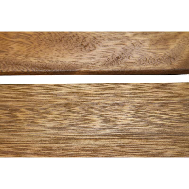 Eucalyptus Adirondack Chair with Built-in Ottoman