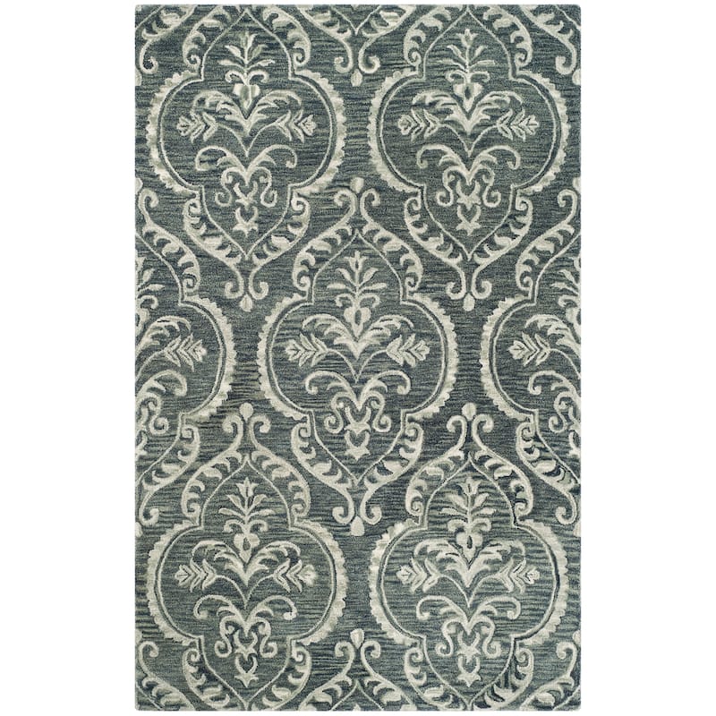 SAFAVIEH Handmade Blossom Vanora Modern Floral Wool Rug