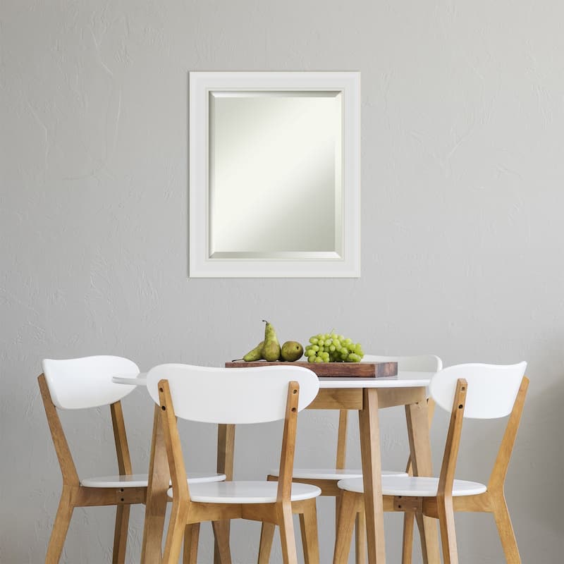 Beveled Wall Mirror - Flair Polished Nickel Frame