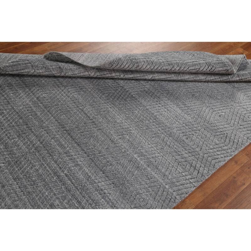 Diamond Pattern Gabbeh Contemporary Wool Area Rug Handmade - 5'4" x 7'7"