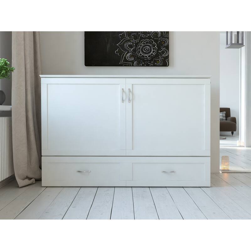 Hamilton Murphy Bed Chest with Storage Drawer and Built-In Charger