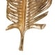 preview thumbnail 15 of 16, Gold Polystone Large Metallic Feather Bird Wall Decor