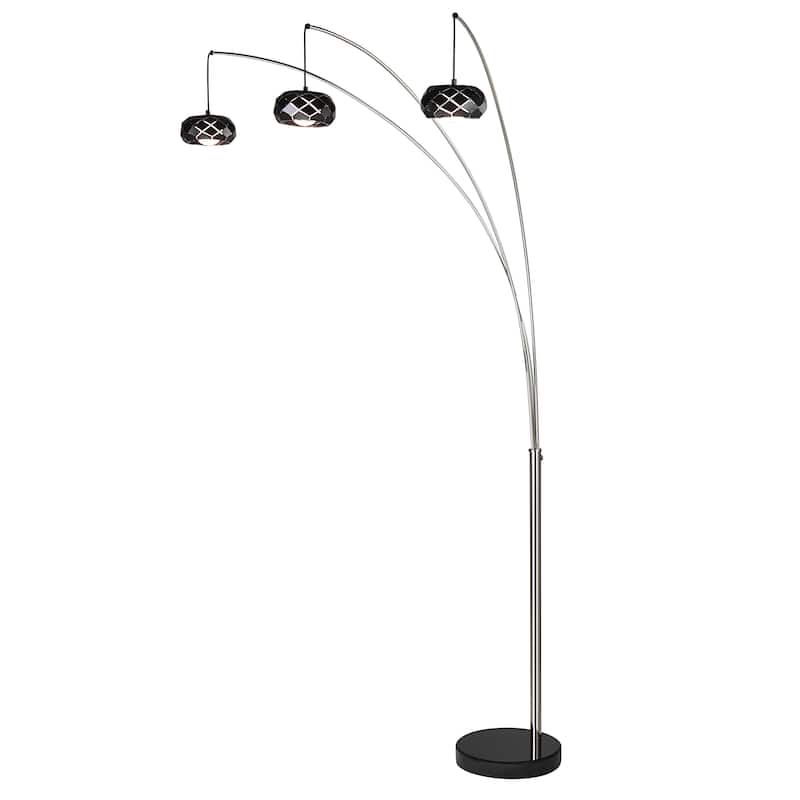 90"H 3-Arm Arc Floor Lamp