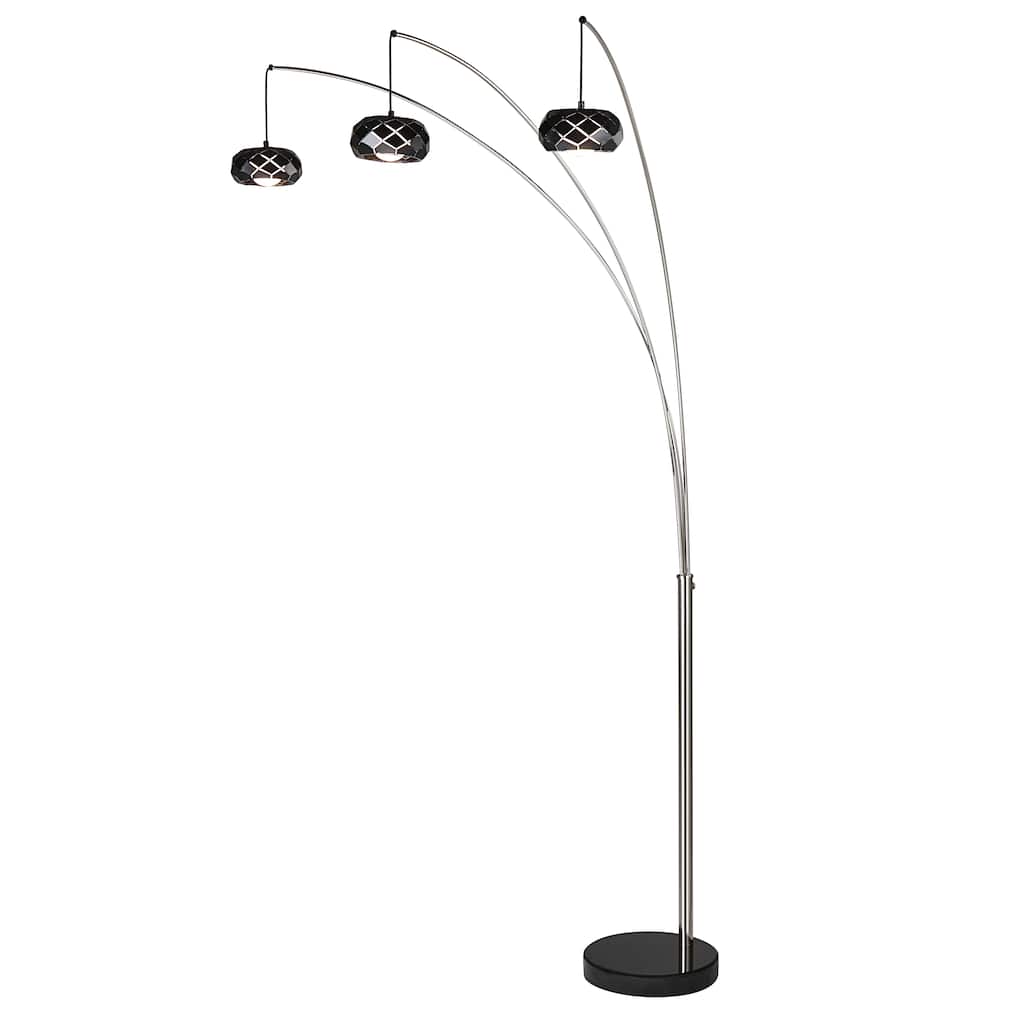 90"H 3-Arm Arc Floor Lamp