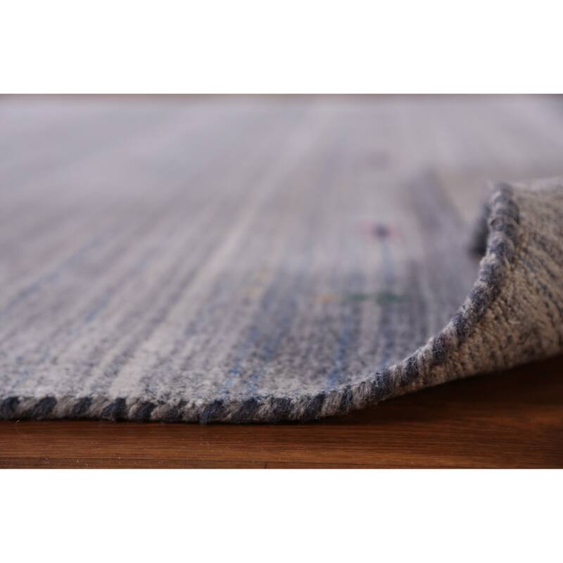 Hand Knotted Oriental 100% Wool Carpet Tribal Tribal Multi-Colored Gabbeh Area Rug - 9' 8'' X 7' 10''