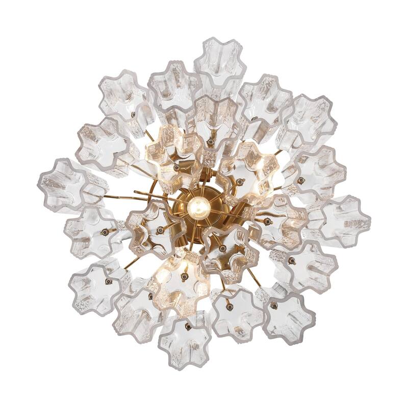 Crystorama Lighting Group ADD-300-CL Addis 4 Light 18" Wide Waterfall