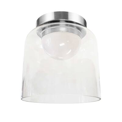 Dainolite Nadine 7" LED Flush Mount with Clear Glass
