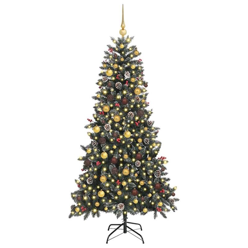 vidaXL ArtificialChristmasTree with Stand Green 114 x 114 x 210 cm PVC - 82.7