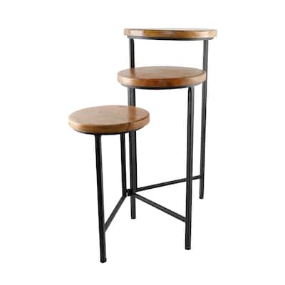 Three Tier Plant Stand in Brown