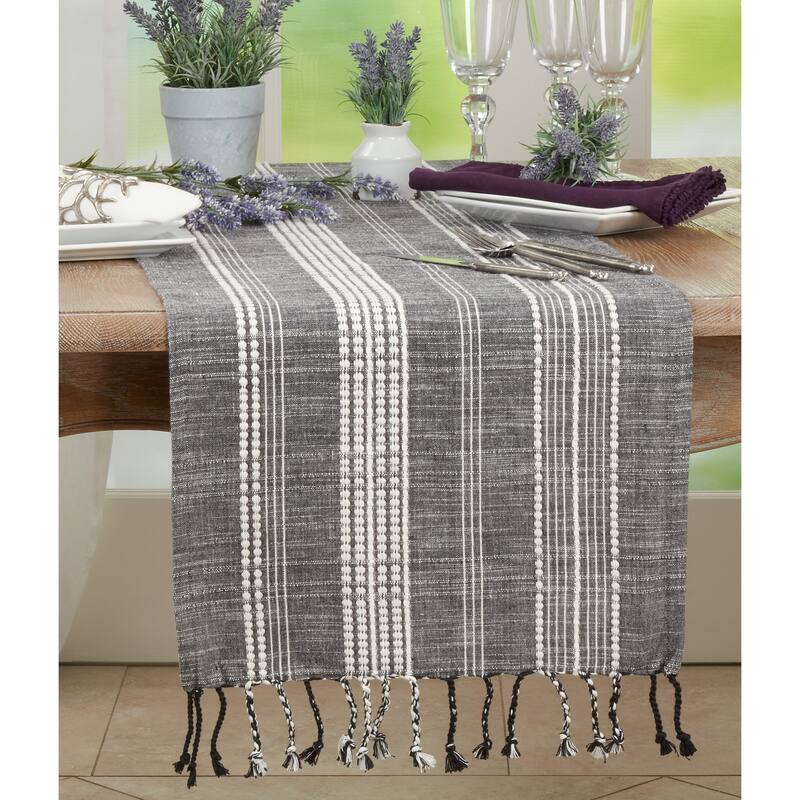 Table Runner With Striped Design - 16"x72"