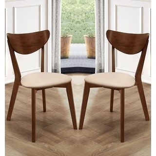 Retro Mid-century Design Chestnut Dining Chairs (Set of 2) - Bed Bath ...