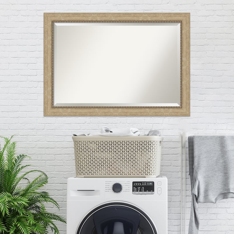 Beveled Wall Mirror - Astor Black Frame