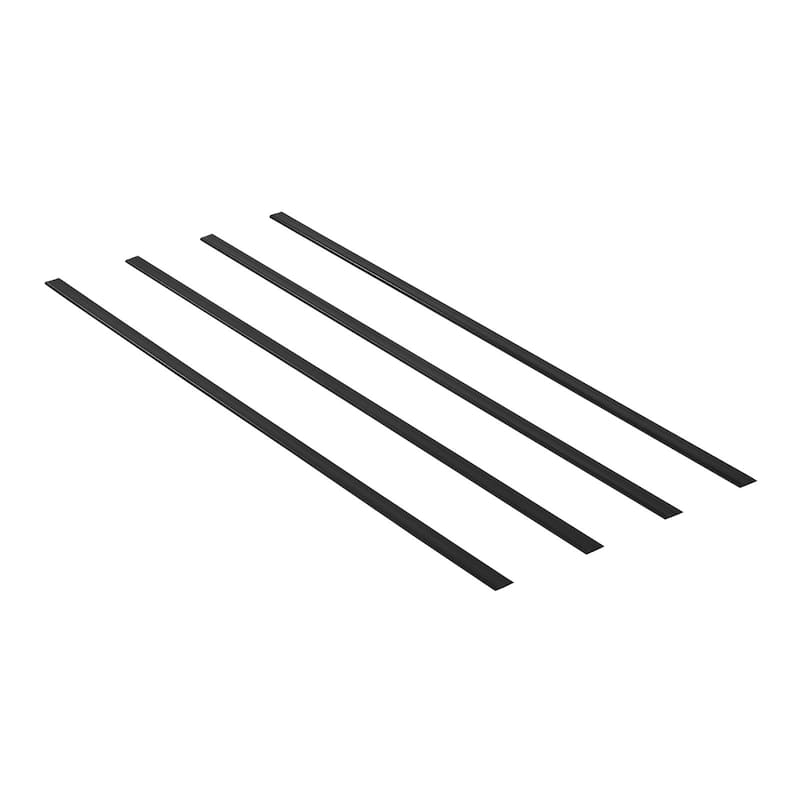 Black HDPE Double Wall Fence Privacy Slats, 68.5 inch for 10 ft. Chain Link Fence - 68.5” L x 1.09" W x 0.3" H