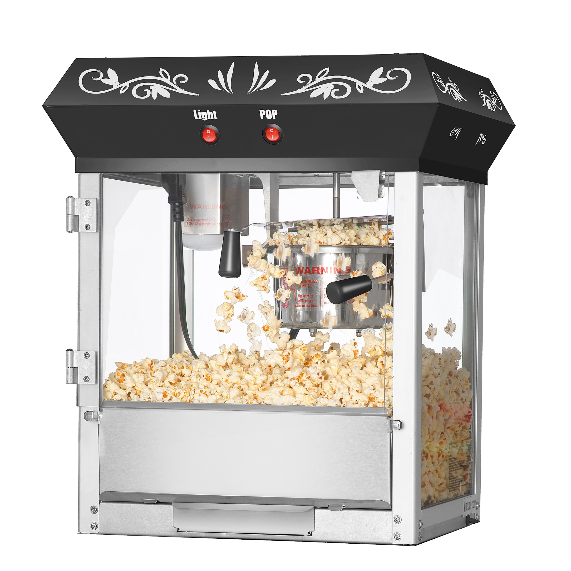 Great Northern Popcorn Machine Pop Pup Retro Style Popcorn Popper 2.5oz