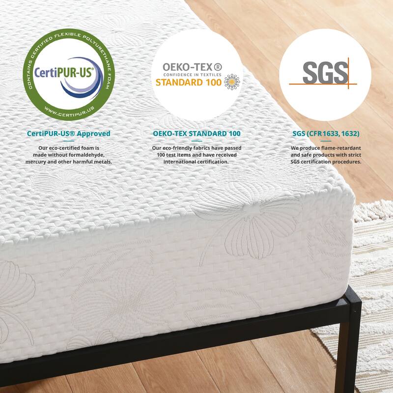 Sleeplanner 9 Inch Comfort Sleep Gel Memory Foam Mattress In a Box