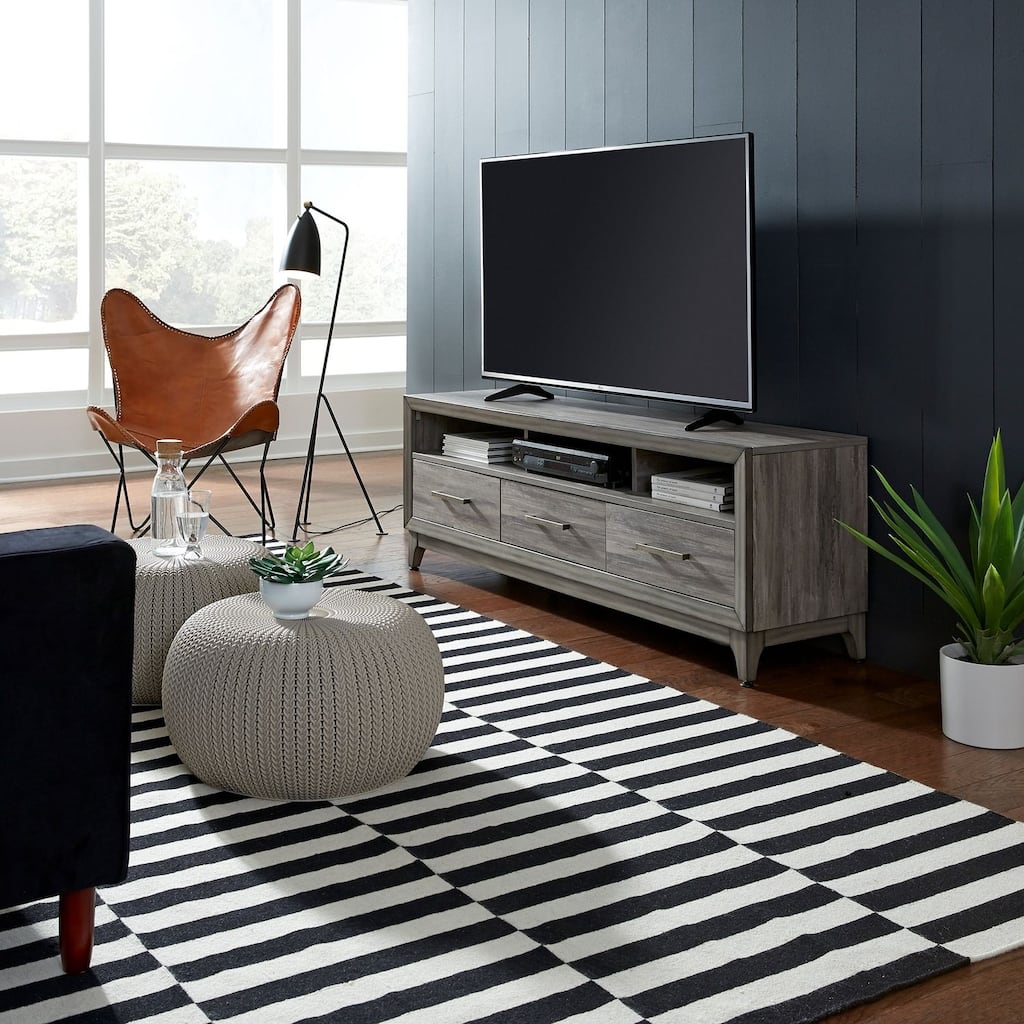 Mercury Driftwood Gray 62 Inch TV Console - 62 inches