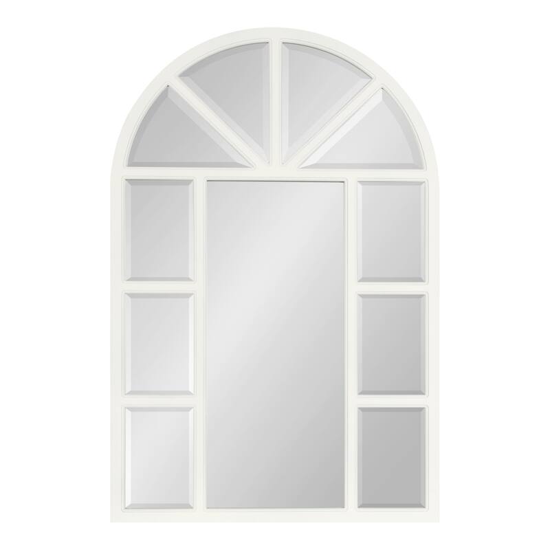 Kate and Laurel Hogan Arch Windowpane Framed Wall Mirror - 24x36
