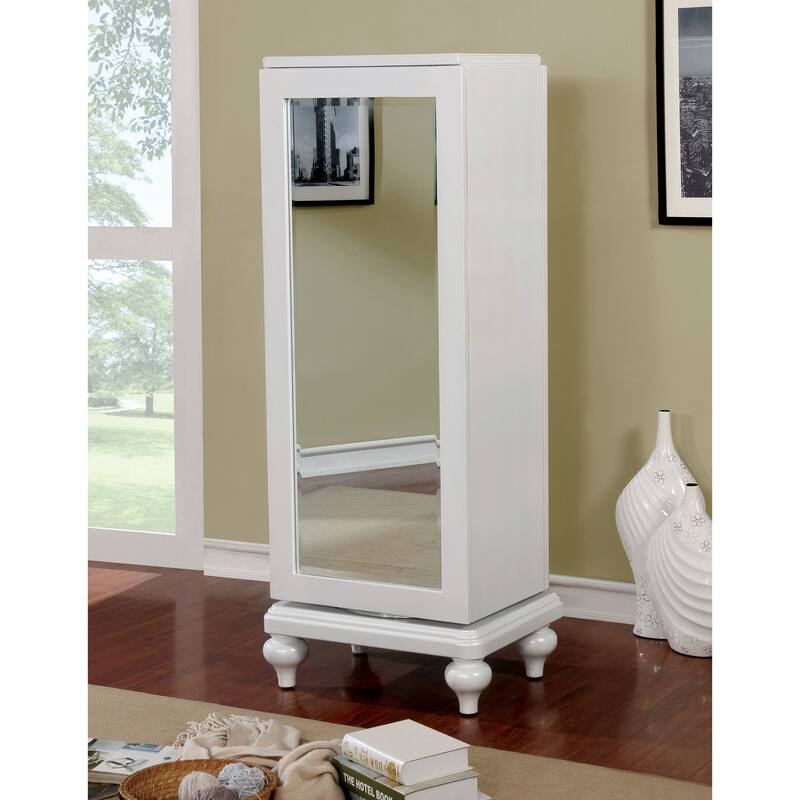 Dzhebel I Transitional Solid Wood 5-Drawer Swivel Chest by Copper Grove