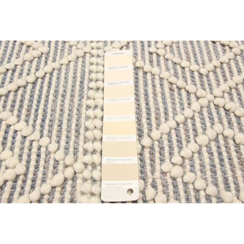 ECARPETGALLERY Braid weave Sienna Cream Wool Rug - 6'2 x 8'11