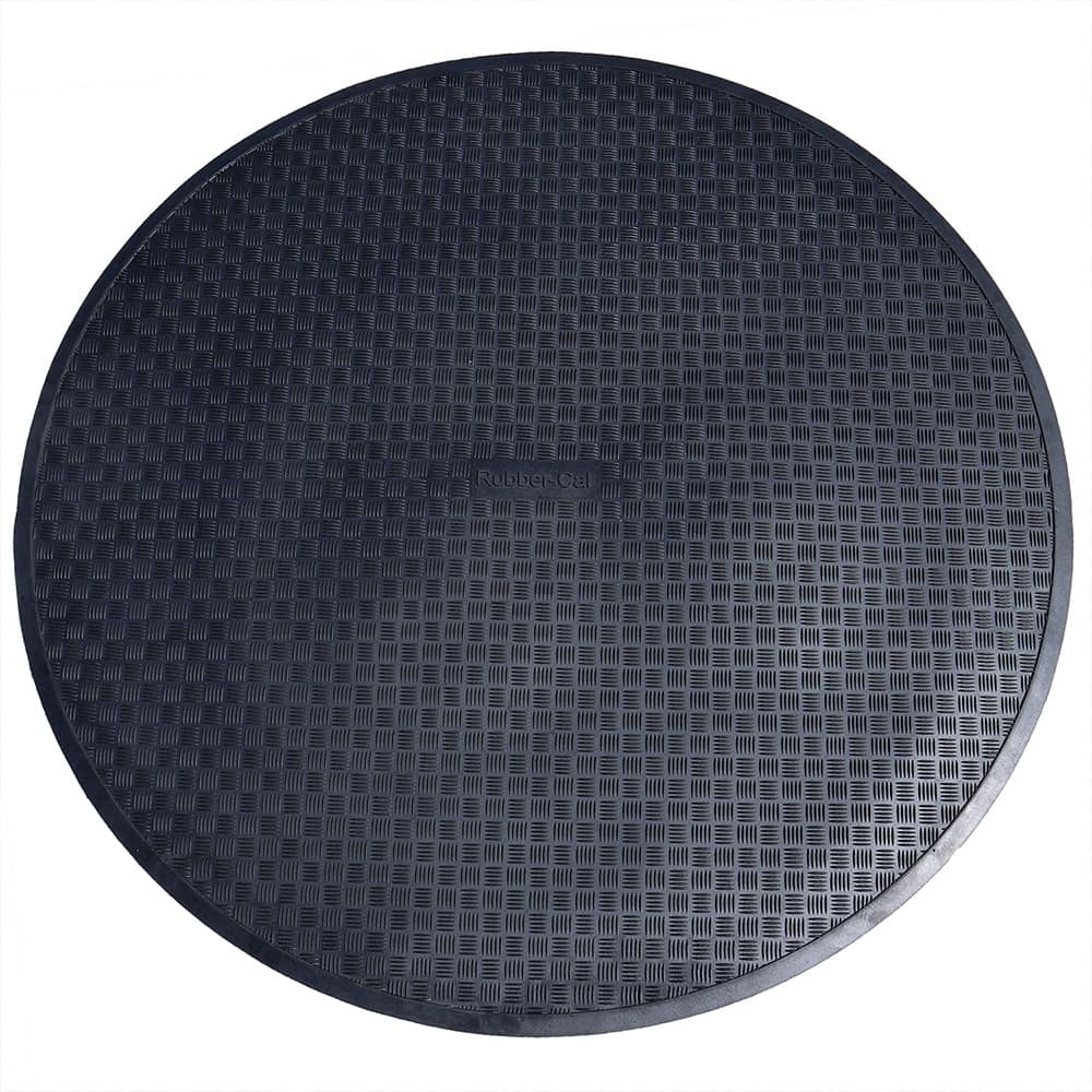 Rubber-Cal Circular Rubber Mat - 54" Diameter - 54in Diameter