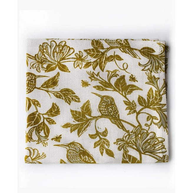 French Home Set of 4 Honeysuckle Napkins - Chartreuse