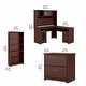 preview thumbnail 9 of 9, Cabot 60W L-Desk with Hutch, Cabinet and Bookcase by Bush Furniture