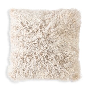 Beige faux fur online pillows