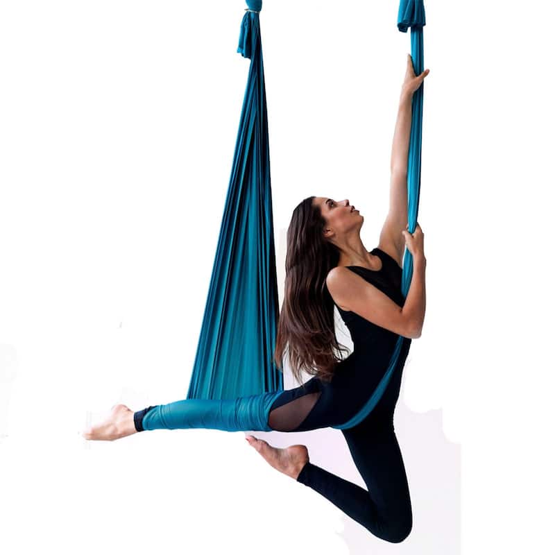 Aerial Yoga Hammock Kit 11 Yards Nylon Swing with Rigging Hardware