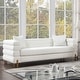preview thumbnail 2 of 8, Furniture of America Ghea Contemporary White 2-Piece Boucle Living Room Set