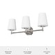 preview thumbnail 4 of 8, Hunter Nolita Vanity Wall Light - Bathroom - Contemporary, Transitional - White Glass Shades - Damp Rated!