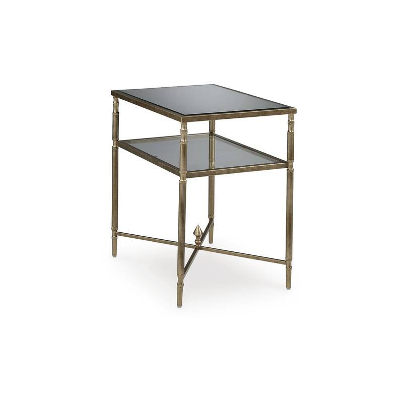 Signature Design by Ashley Cloverty Gold End Table - 25.75" W x 18" D x 26" H