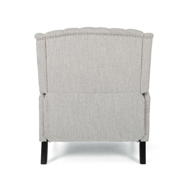 Apaloosa Oversized Tufted Fabric Oversized Pushback Recliner by Christopher Knight Home
